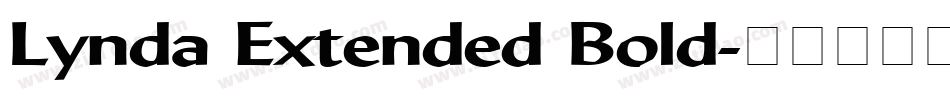 Lynda Extended Bold字体转换